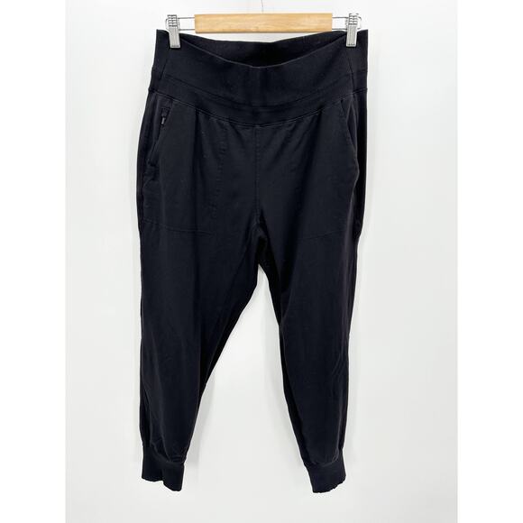 Athleta High Waist Venice Jogger Stretch Black Women's Size Medium - Picture 1 of 7